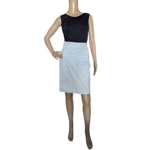 Vintage 80s White Leather High Waisted Above the Knee Skirt Size 4